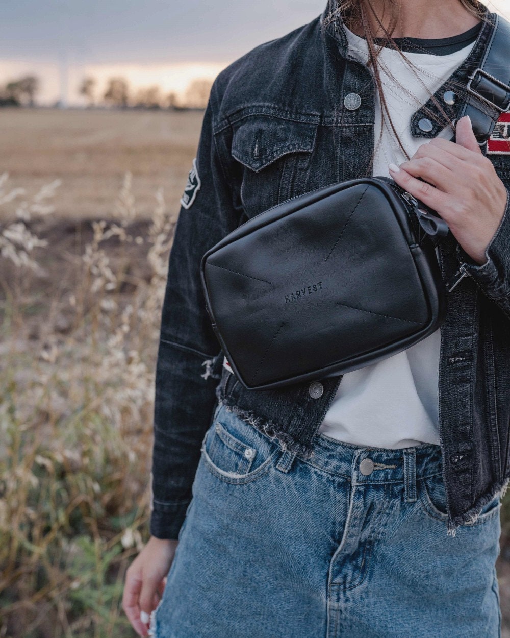 Black Fanny Packs Crossbody bag Women Fanny Pack Handmade Belt Etsy