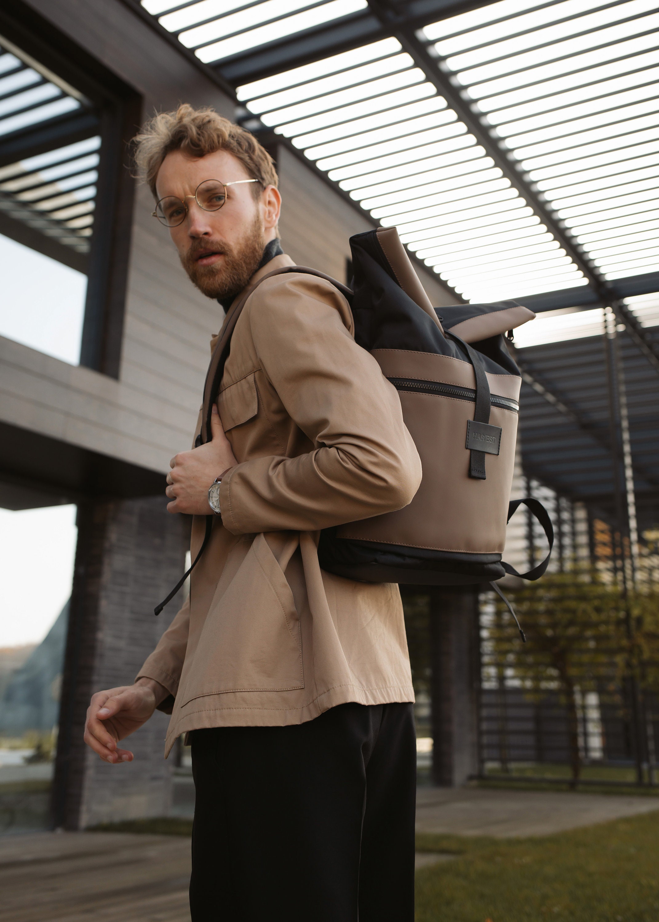 Laptop Backpack for Men Eco Leather Hipster Backpack College -  Finland