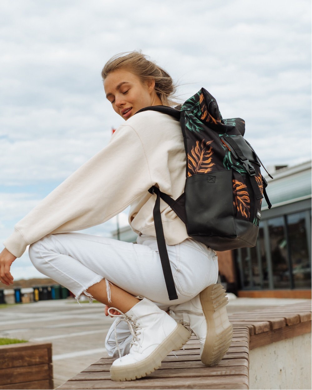 Best mens backpack for urban commuting city style wide canvas Etsy