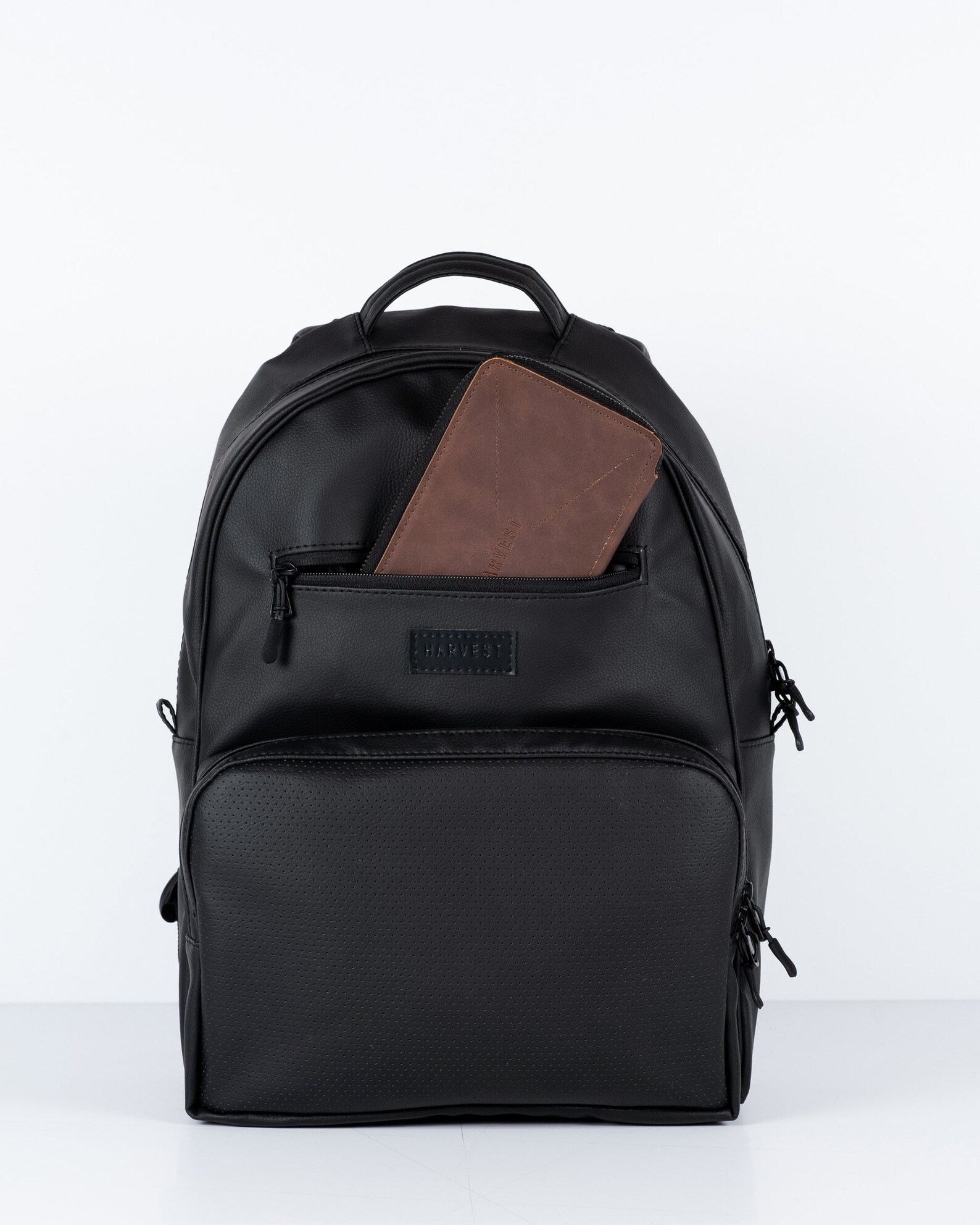 Leather Backpack Men Waxed Canvas Office Backpack Small Etsy