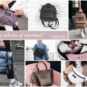 Personalisierter Öko-Leder Schwarzer Rucksack Frauen, Kleiner Reiserucksack, Laptop-Rucksack Frauen, Veganer Rucksack Frauen, College-Buchtasche, Bild 10