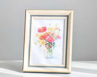4x6 5x7 6x8 8x10 Blau Resin Bilderrahmen für Desktop Display mit Plexiglas