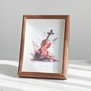 4x6 5x7 5x10 6x8 7x12 8x10 A4 10x12 wood grain picture frame with mat, brown photo frame for wall and desktop display with glass