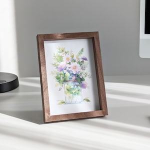 4x6 5x7 6x8 8x10 10x12 Wood Grain Picture Frame Brown Photo Frame for Wall and desktop display with Plexiglass