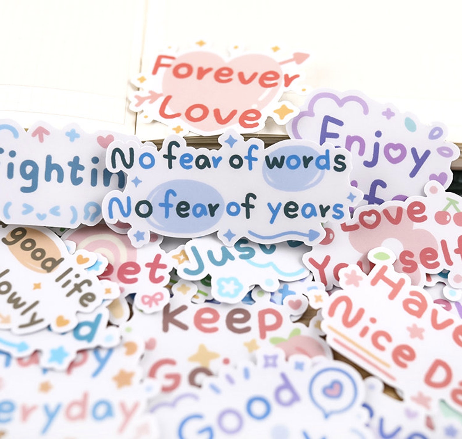 20pcs Text Stickers Words Stickers Phrase Stickers Planner Etsy