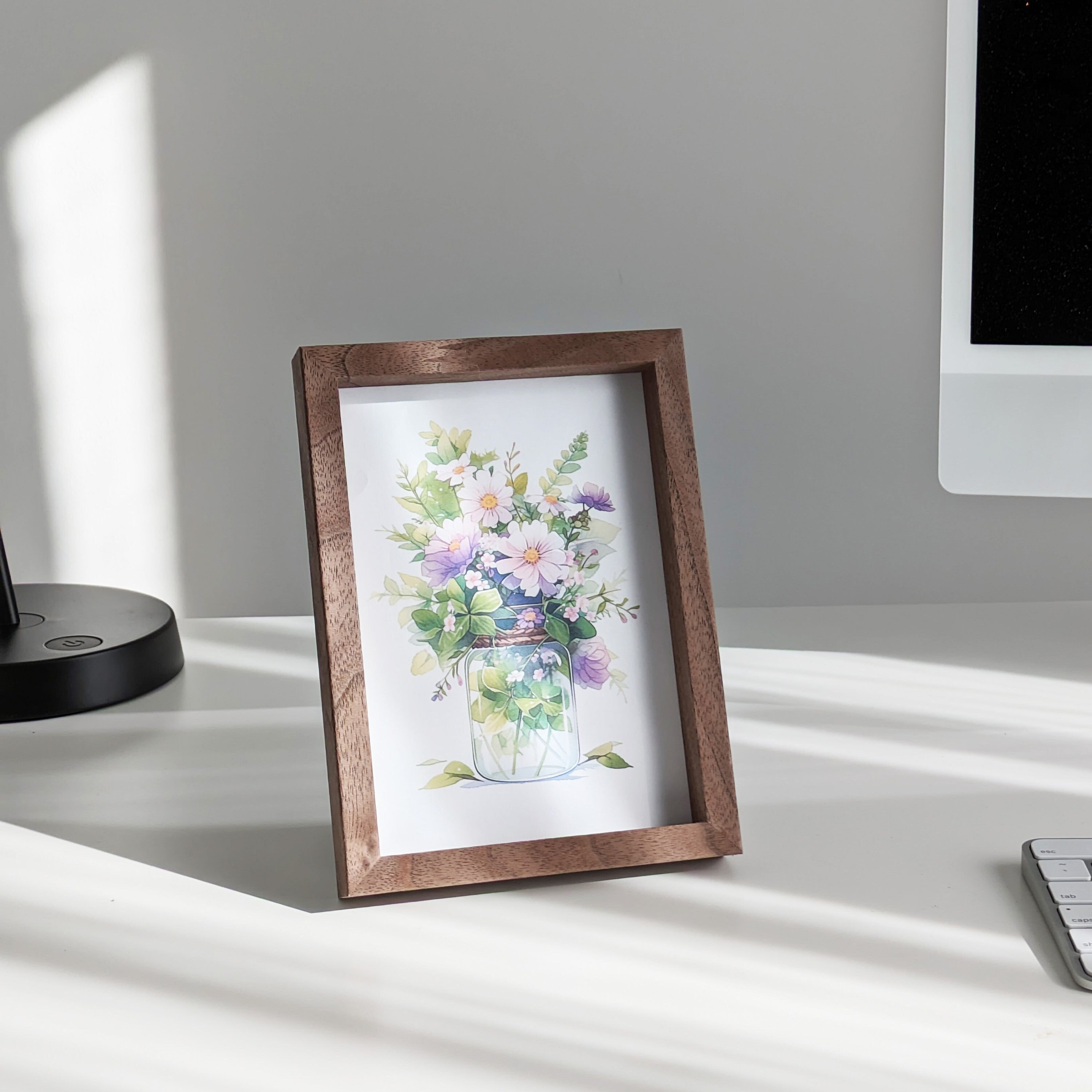 4x6 5x7 6x8 8x10 10x12 Wooden Brown Picture Frame for Wall and