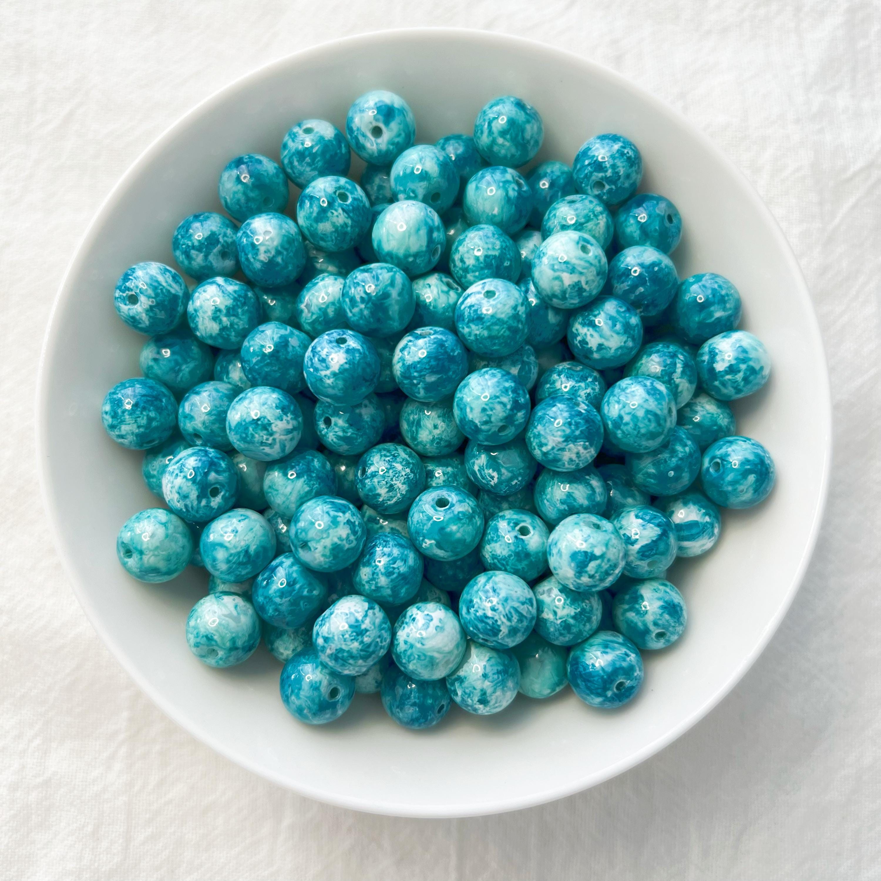 50 Perline Di Vetro Crepato Da 8 Mm - - Perline - Foto 8