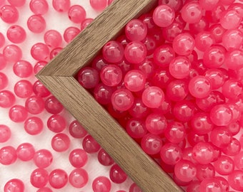 10mm Red Glass Beads Round Beads Loose beads Jewelry Making Bead Bracelet, R-10301