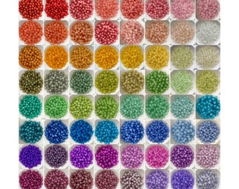 Perline di vetro da 8 mm Perline rotonde lucide multicolori Perline sfuse Perline di cristallo Forniture per la creazione di gioielli