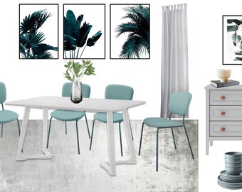 Comedor aireado / Diseño de interiores en línea / Servicio de diseño de interiores personalizado / Diseño electrónico / Diseño virtual