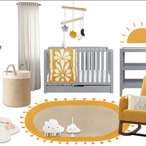 Sunny Days Nursery | Online Interior Design | Custom Interior Design Service | e-Design | Virtual Design