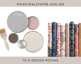 Complemento de pintura o papel tapiz / Diseño de interiores en línea / Servicio de diseño de interiores personalizado / Diseño electrónico / Diseño virtual