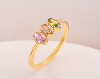 Birthstone Ring for Mom / Mothers Ring / Personalized Gift For Her / Unique Gifts for Women, Personalized Jewelry, Rings for Women