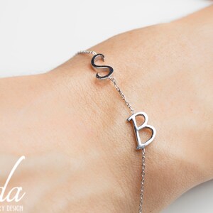Personalized Bracelet - Initial Jewelry - Friendship Bracelet - Couples Bracelet - Charm Bracelet - Best Friend Gift - Custom Bracelet