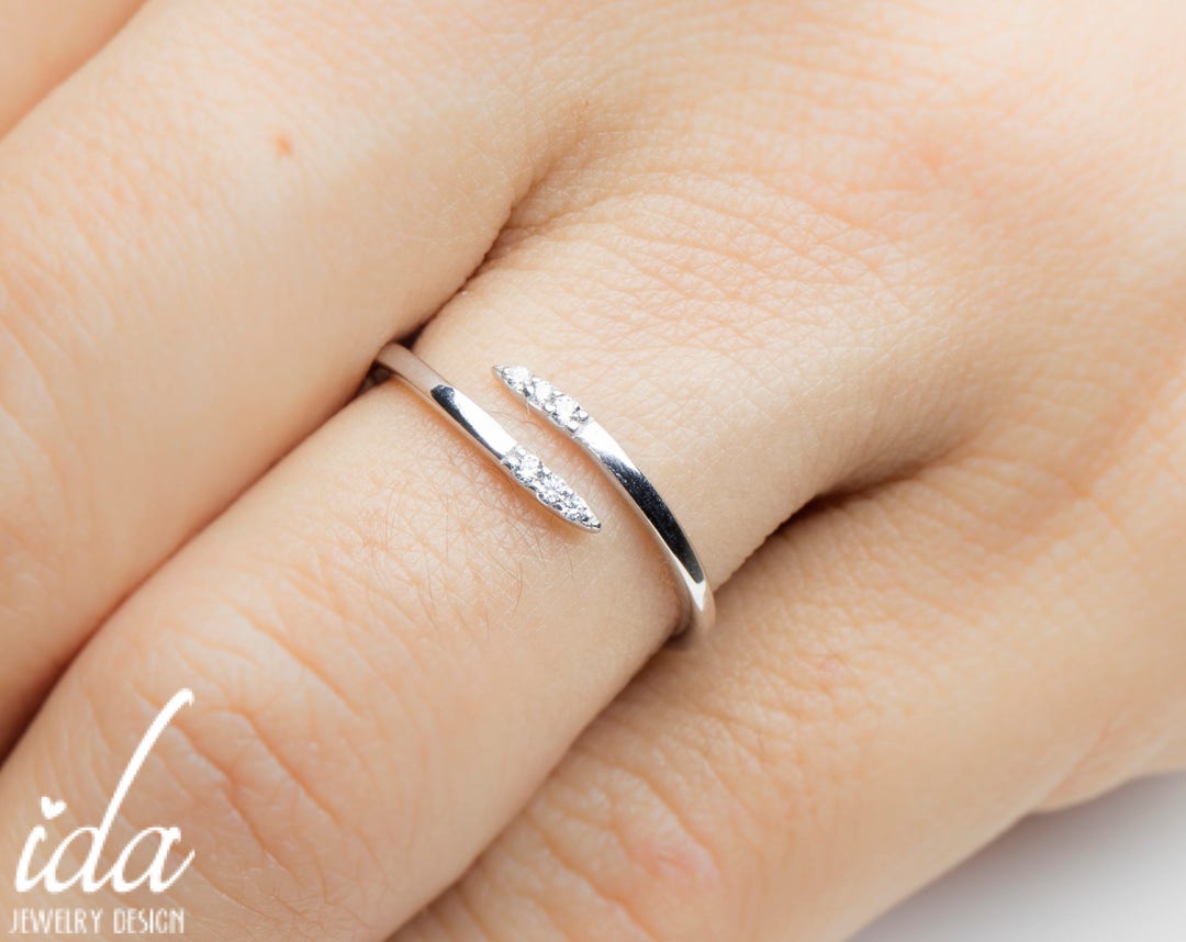 White Gold Wedding Band Women Diamond Wedding Band Wedding Band