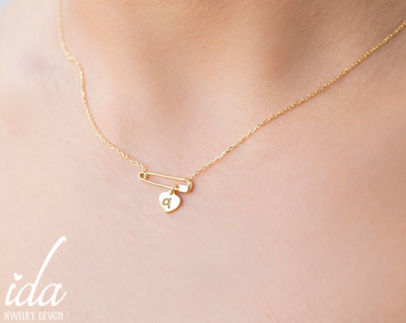 Baby pin best sale necklace