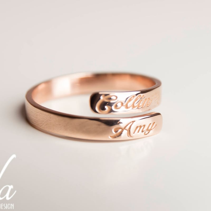Rose Gold Stacking Rings Names - Etsy
