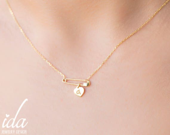 Baby pin best sale necklace