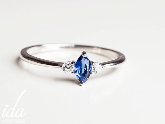 White gold sapphire wedding ring sets deals