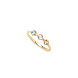 Birthstone Ring 2 3 4 5 6 Stone , Family Mothers Birthstone Ring, Birthstone Jewelry Gift, Mother&#39;s Day Gift, Gold Ring, Mothers Jewelry