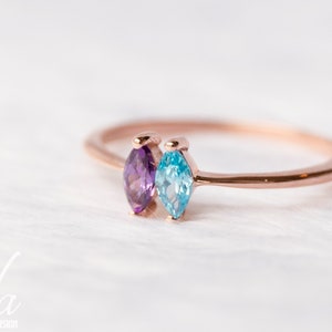 Personalized Birthstone Ring for Mom, Mothers Ring, Personalized Birthstone Jewelry, Promise Ring, Engagement Ring, Dainty Gold Ring