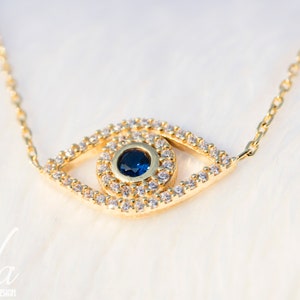 Gold Necklace, Evil Eye Necklace, Necklaces For Women,  Dainty Necklace, Statement Necklace, Minimalist Necklace, Gold Jewelry