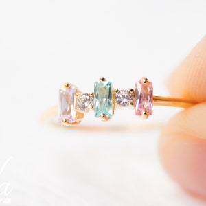 Benutzerdefinierte personalisierte Birthstone Schmuck Geschenk für Frauen, Birthstone Ring, Mütter Ring, personalisierte Geschenke für Mama, Ringe für Frauen