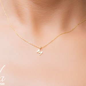 Custom Personalized Gold Initial Necklace Jewelry Gifts, Necklaces For Women, Personalized Bridesmaid Gift for Her, Bridesmaids Gifts