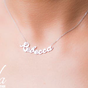 Custom Name Necklace Women - Personalized Sterling Silver Name Necklace -Necklaces For Women - Gift For Her - Bridesmaid Gift,Name Jewelry