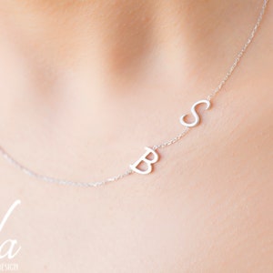 Collar inicial personalizado - collar de nombre - collar de letras - collar personalizado - regalos de esposa - regalos para mamá - regalo de mamás, regalo de cumpleaños