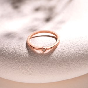Opal Engagement Ring - Promise Ring - Rose Gold Engagement Ring -Wedding Bands Women - Dainty Gold Ring - Rings For Women - Opal Jewelry