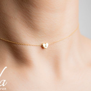 Gold Choker Necklace - Dainty Gold Choker - Personalized Choker - Personalised Necklace - Gold Necklace - Bridesmaid Gift - Gift For Her