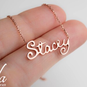 Custom Choker Necklace - Rose Gold Name Necklace - Personalized Choker Necklace - Bridesmaid Gift - Name Jewelry - Gift For Her - For Women
