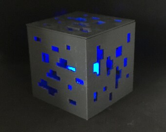 Minecraft Lamp Etsy