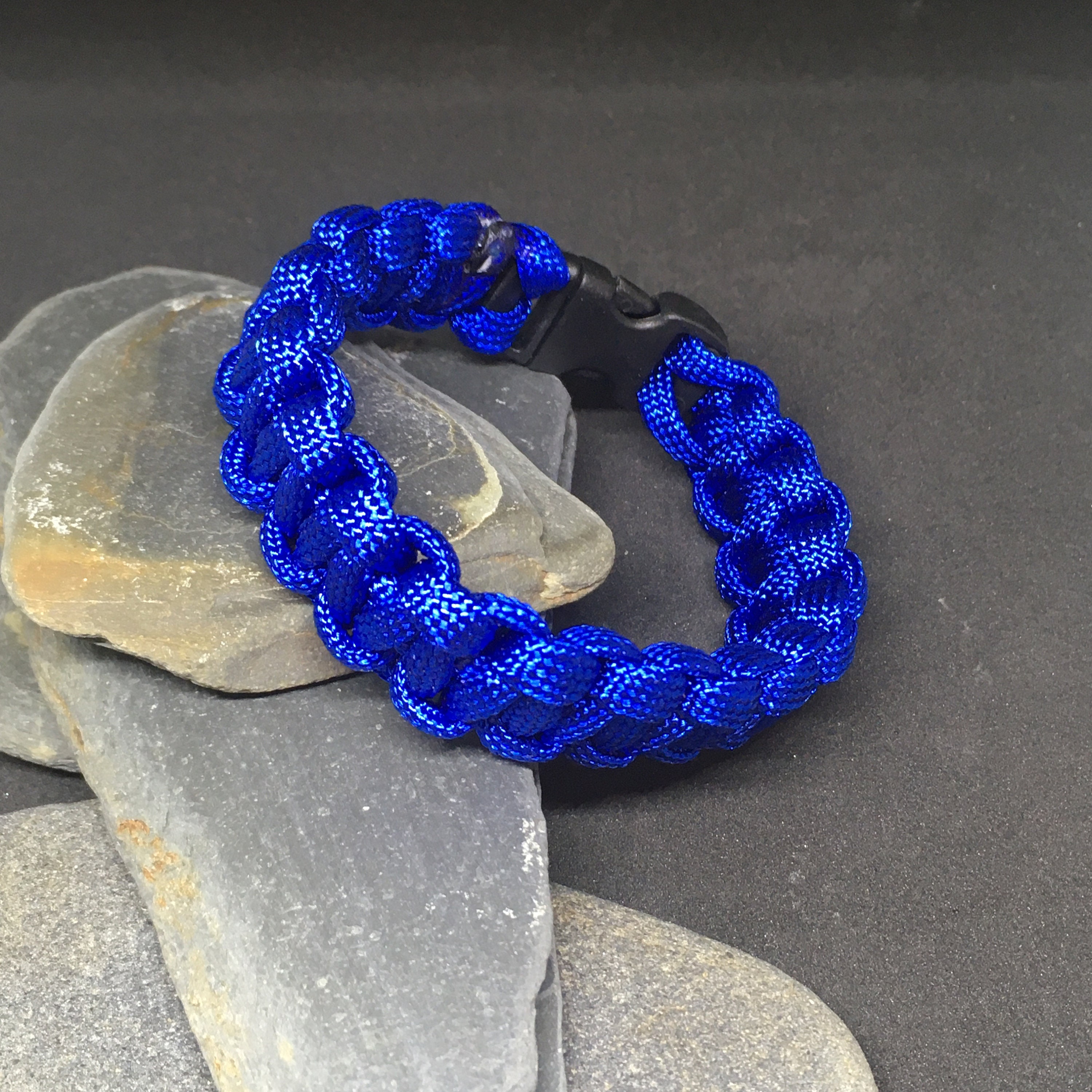 Royal Blue Paracord Bracelet 7.5 inches Etsy