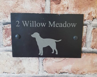 Robust Outdoor Dog Gate Plaque COLLIE Dog Gate Sign I Live Here Sign