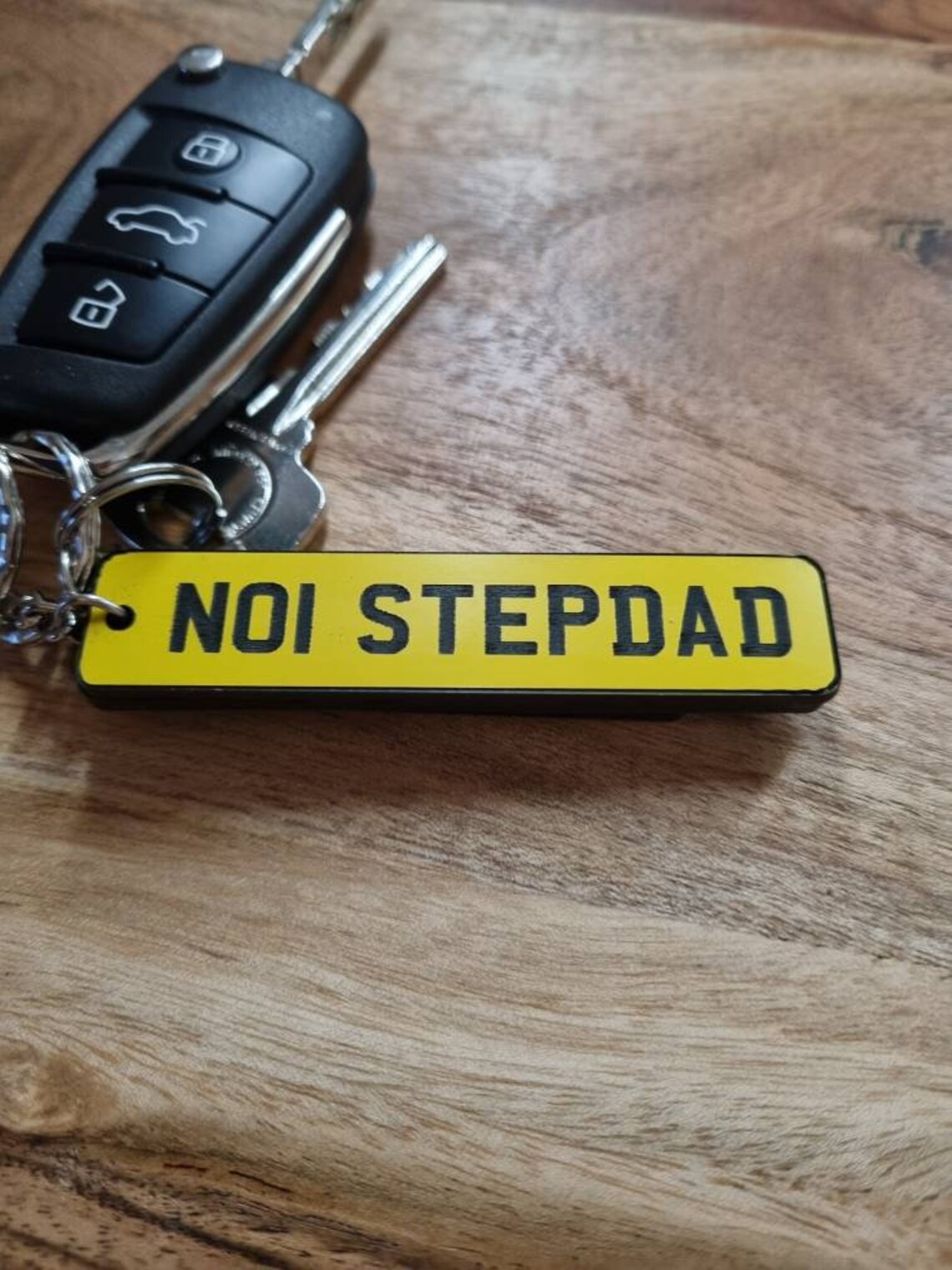 Personalised number plate keyring gift for him her fathers Etsy