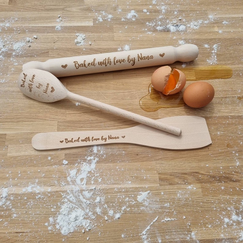 Personalised baking set utensils baking gift new home Etsy