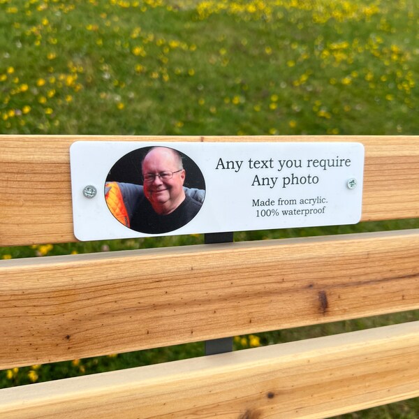 Bench Plaque Etsy UK