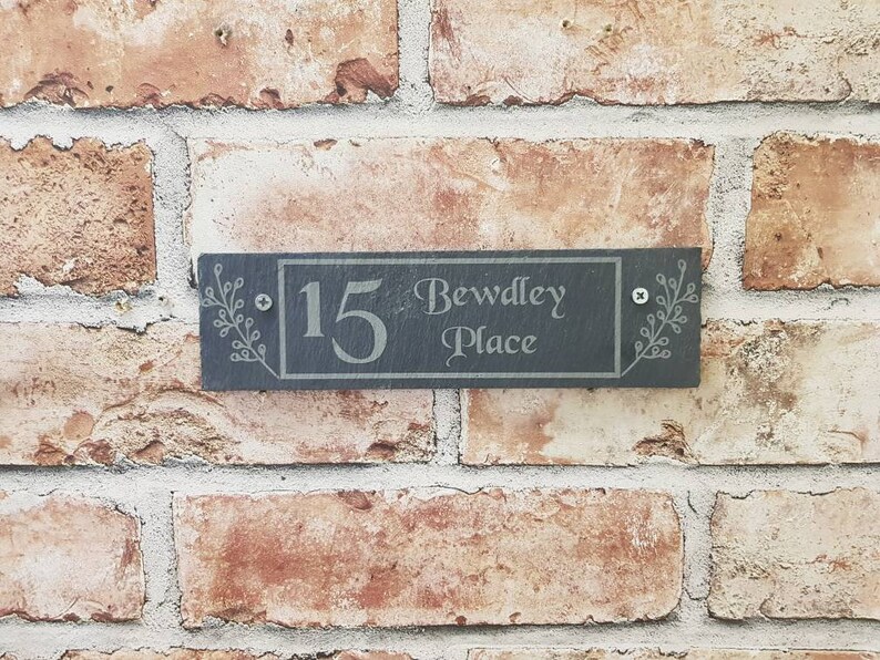 Outdoor House Plaque Street Name House Sign New Home Etsy UK