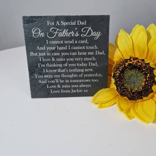 GRANDAD Father's Day Memorial Plaque Grave Marker Etsy