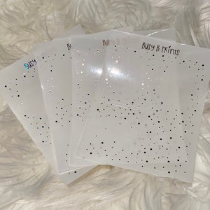 Clear Foil Full Box Overlays | Planner Sticker