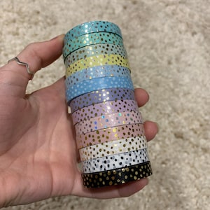 Simply Gilded Washi Samples | 7.5mm Confetti Dots*
