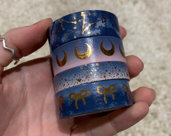 Coffret 4 Bandes Washi Simply Gilded - Aurora Galaxy - 11.0, 10 Et 15 Mm - Neuf