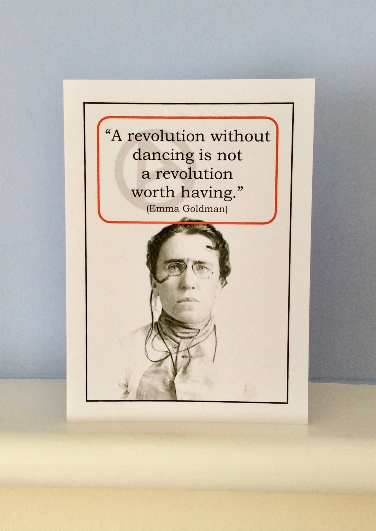 Carte anarchie Emma Goldman Quote Card A5 All Occasion Etsy