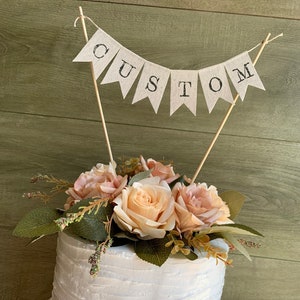 festone per torta personalizzata. striscione cake topper personalizzato. auguri di buon compleanno ghirlanda bandierine.