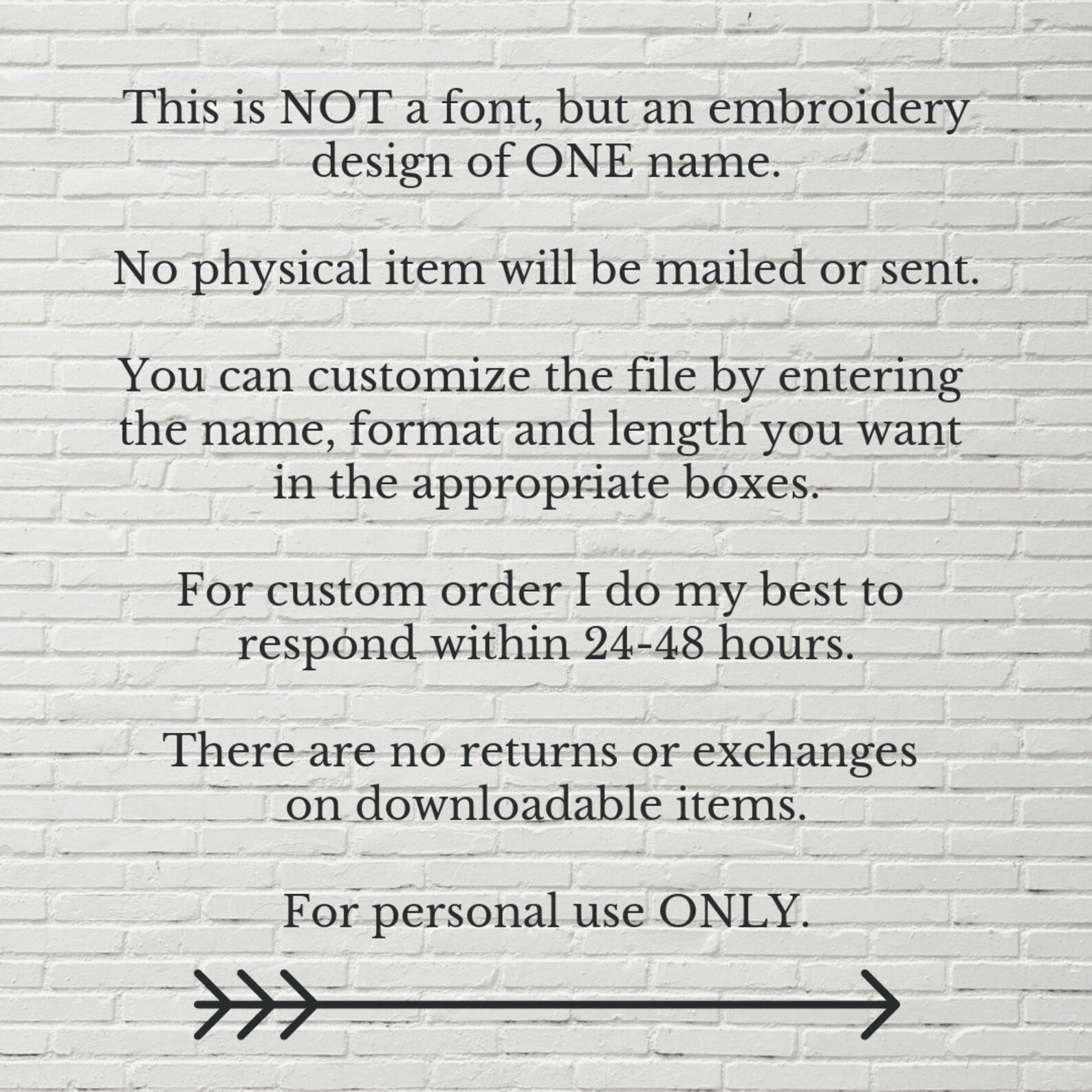 Name Embroidery Design Custom Machine Embroidery Designs Etsy