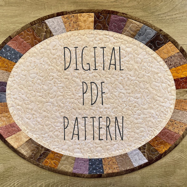 Oval Placemat Sewing Patterns Etsy