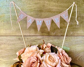 cake topper festoon banner for wedding cake garland bride and groom wedding personalized banner mini flags bunting streamer drape