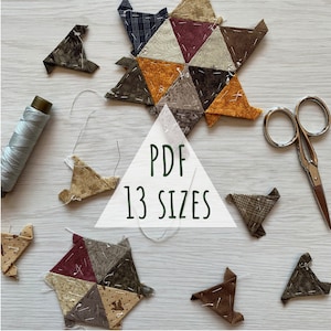 triangles english paper piecing templates pattern equilateral triangle quilt block patterns foundation paper pieced epp pdf printable pieces